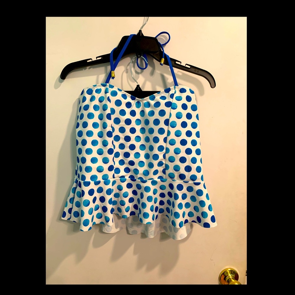 LimeRicki Polka Dot Tankini Top